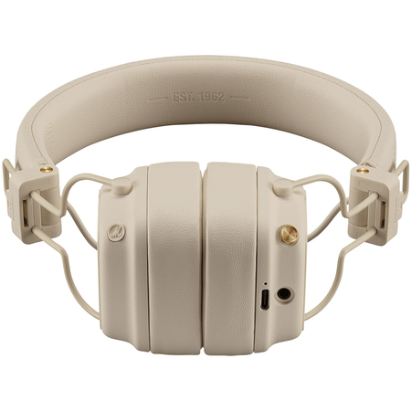 Наушники беспроводные Marshall Major V Cream, Цвет: Cream / Кремовый, изображение 4
