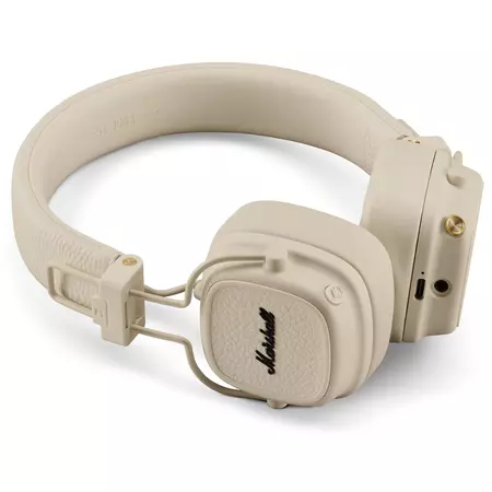 Наушники беспроводные Marshall Major V Cream, Цвет: Cream / Кремовый, изображение 9