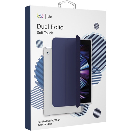 Чехол для iPad 7/8/9 VLP Dual Folio Dark Blue, Цвет: Blue / Синий, изображение 7