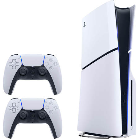 Игровая консоль Sony Playstation 5 Slim White 2 Геймпада, изображение 2