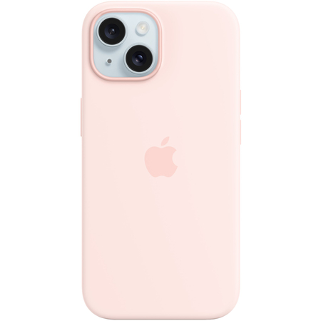 Чехол для iPhone 15 Apple Silicone Case with MagSafe Light Pink, Цвет: Pink / Розовый