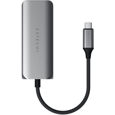 USB-хаб Satechi 4-in-1 USB-C Hub With 2.5 Gigabit Ethernet & 3*USB-C Space Gray