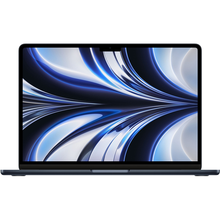 MacBook Air 13 (M2 2022 8C CPU 8C GPU) 16GB 256GB SSD Midnight, Общий объем твердотельных накопителей (SSD): 256 ГБ, Объем оперативной памяти: 16 ГБ, Цвет: Midnight / Тёмная ночь