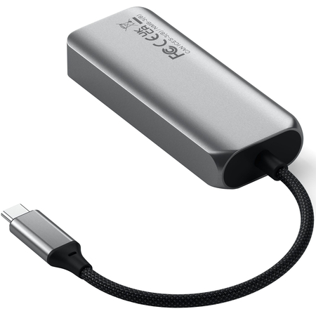 USB-хаб Satechi 4-in-1 USB-C Hub With 2.5 Gigabit Ethernet & 3*USB-C Space Gray, изображение 3