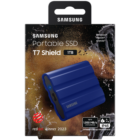 Внешний SSD Samsung T7 Shield 1Tb (MU-PE1T0R/WW) Blue, Объем накопителя: 1 Тб, Цвет: Blue / Синий, изображение 8