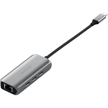 USB-хаб Satechi 4-in-1 USB-C Hub With 2.5 Gigabit Ethernet & 3*USB-C Space Gray, изображение 8