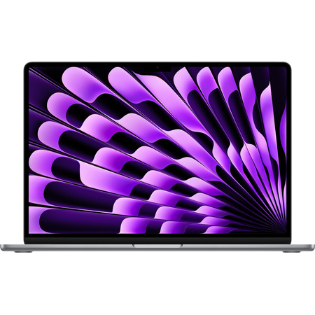 MacBook Air 15 (M3, 8C CPU/10C GPU, 2024) 24 ГБ, 512 ГБ Space Gray (MC9H4), Общий объем твердотельных накопителей (SSD): 512 ГБ, Объем оперативной памяти: 24 ГБ, Цвет: Space Gray / Серый космос