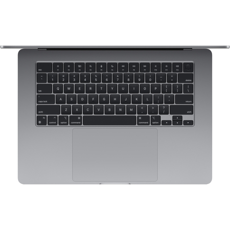 MacBook Air 15 (M3, 8C CPU/10C GPU, 2024) 16 ГБ, 256 ГБ Space Gray (MC9G4), Общий объем твердотельных накопителей (SSD): 256 ГБ, Объем оперативной памяти: 16 ГБ, Цвет: Space Gray / Серый космос, изображение 3