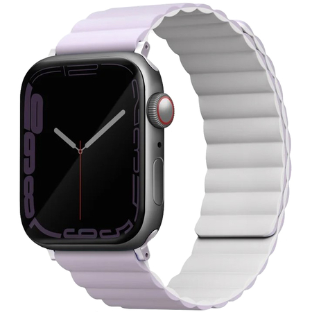 Ремешок для Apple Watch 42/41/40 mm Uniq Revix Reversible Magnetic Lilac/White