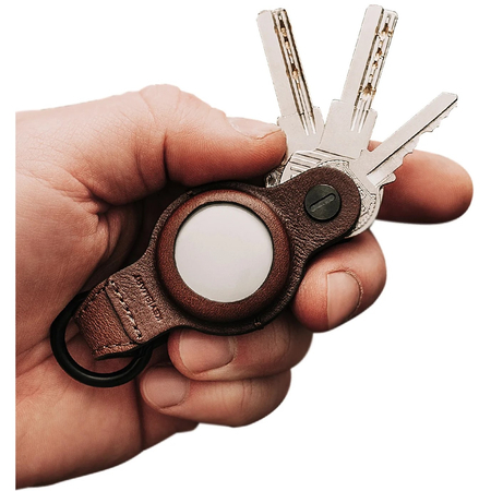 Кожаный брелок для ключей KeySmart Air ‎Genuine Leather, Цвет: Brown / Коричневый, изображение 2