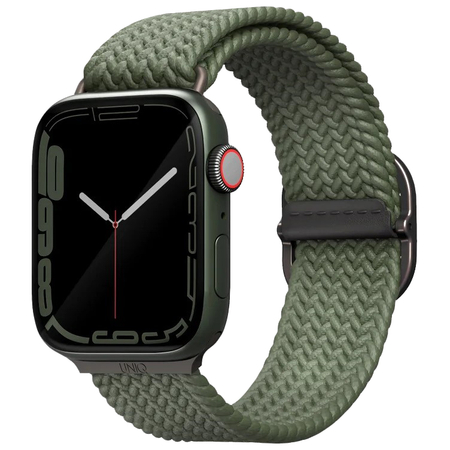 Ремешок для Apple Watch 46/45/44 mm Uniq ASPEN Strap Braided Green