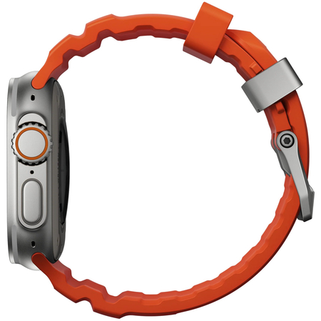 Ремешок для Apple Watch 49/45/44/42mm Nomad Rocky Point Band Natural Titanium/Magma, изображение 3