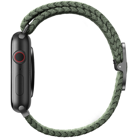 Ремешок для Apple Watch 46/45/44 mm Uniq ASPEN Strap Braided Green, изображение 4