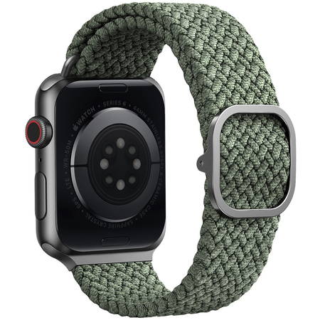 Ремешок для Apple Watch 46/45/44 mm Uniq ASPEN Strap Braided Green, изображение 5