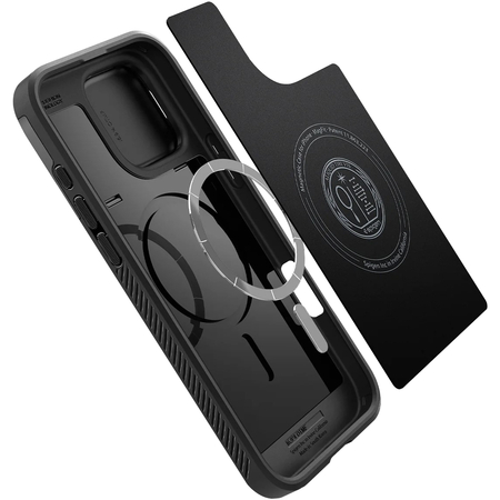 Чехол для iPhone 16 Pro Max Spigen Optik Armor MagSafe Black, изображение 9