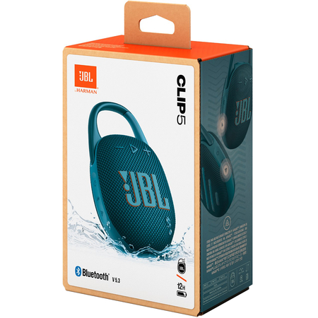Портативная колонка JBL Clip 5 Blue, Цвет: Blue / Синий, изображение 9