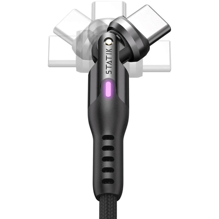 Кабель Static PowerPivot Pro USB Type-C/USB Type-C (PUP-0455-6FT-CC) 100W 2 m Black, изображение 2