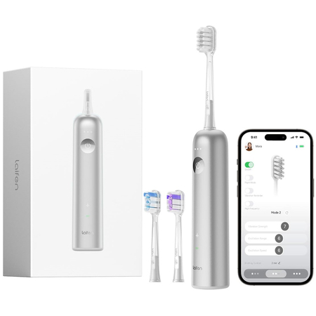Электрическая зубная щетка Laifen WAVE Alluminium (LFTB01-A), Цвет: Silver / Серебристый, изображение 6