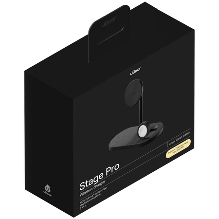 Беспроводное зарядное устройство uBear Stage Pro 3in1 (WL16BL31-AW) Black, изображение 4