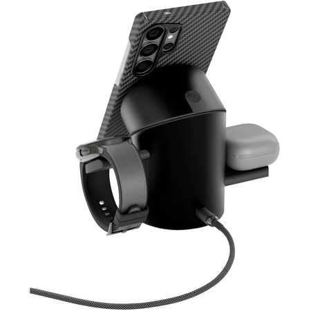 Беспроводное зарядное устройство VLP Tower Power 3 in 1 for Samsung Black, изображение 3