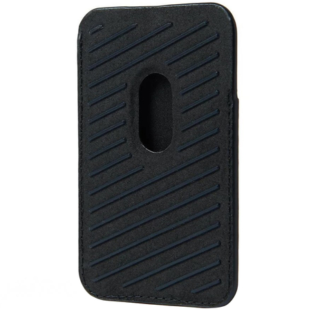 Картхолдер Mujjo Full Leather Magnetic Wallet for iPhone Black, изображение 4