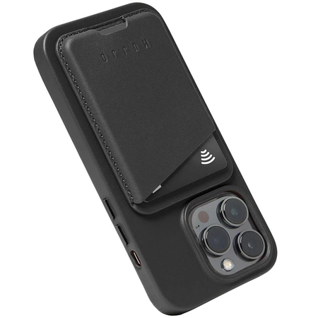 Картхолдер Mujjo Full Leather Magnetic Wallet for iPhone Black, изображение 8