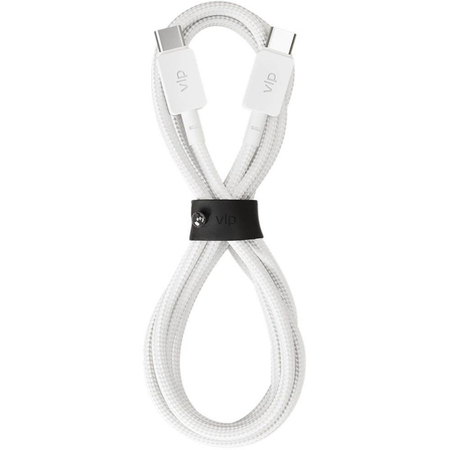 Дата-кабель VLP Nylon Cable USB C - USB C 100W 1.2m White, Цвет: White / Белый