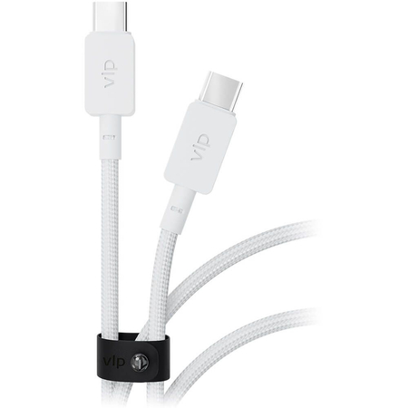 Дата-кабель VLP Nylon Cable USB C - USB C 100W 1.2m White, Цвет: White / Белый, изображение 2
