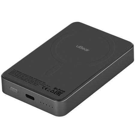 Внешний аккумулятор uBear Icon Magnetic Power bank 10000mAh Grey, изображение 4