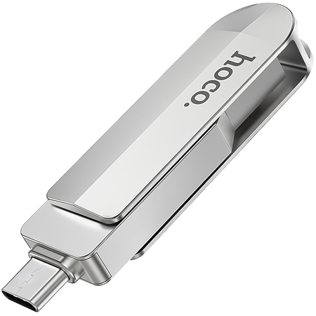 Флеш накопитель HOCO UD10 64Gb, Объем накопителя: 64 Гб, Цвет: Silver / Серебристый, изображение 3