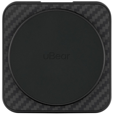 Беспроводное зарядное устройство uBear Balance Kevlar 3in1 Magnetic wireless charger Black, изображение 5