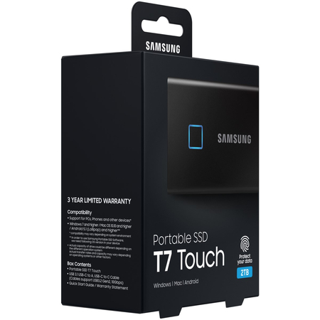 Внешний SSD Samsung T7 Touch 2Tb (MU-PC2T0K/WW) Black, изображение 15