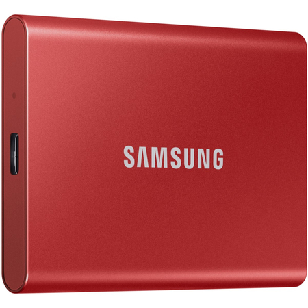 Внешний SSD Samsung T7 Portable 1Tb (MU-PC1T0R/WW) Red, изображение 2