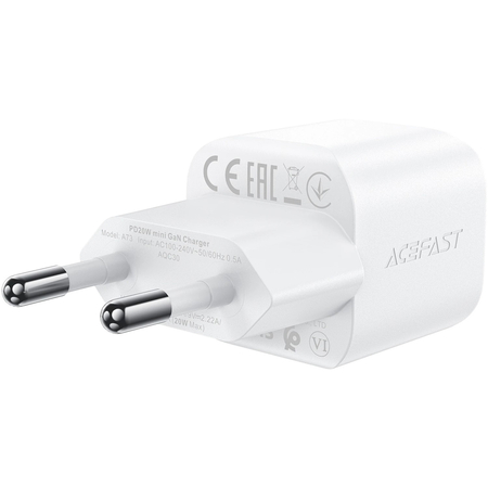 Сетевое зарядное устройство ACEFAST A73 mini PD20W White, изображение 4