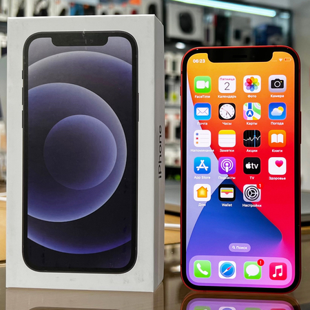 iPhone 12 64Gb Red Идеальное БУ, изображение 3