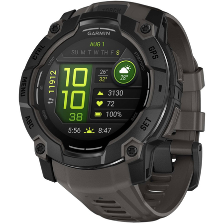 Garmin Instinct 3 50mm Amoled Black with Charcoal Silicone