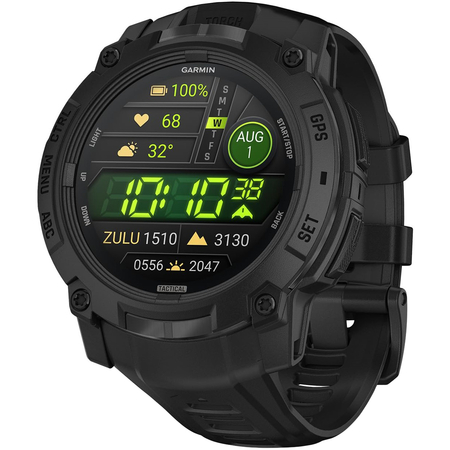 Garmin Instinct 3 50mm Tactical Amoled Black with Black Silicone