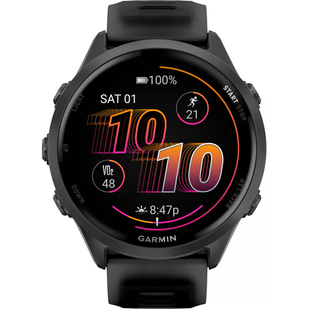 Garmin Forerunner 570 47mm Slate Gray with Black/Translucent Black Silicone with Slate Buckle, Экран: 47, Цвет: Black / Черный, изображение 2
