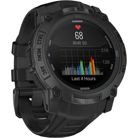 Garmin Instinct 3 50mm Tactical Amoled Black with Black Silicone, изображение 2