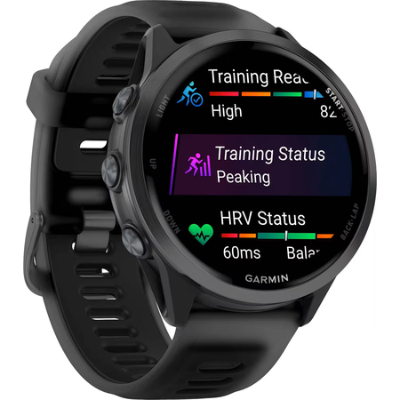 Garmin Forerunner 570 47mm Slate Gray with Black/Translucent Black Silicone with Slate Buckle, Экран: 47, Цвет: Black / Черный, изображение 3