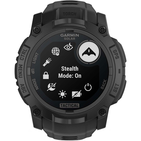 Garmin Instinct 3 50mm Tactical Solar Black with Black Silicone, изображение 3
