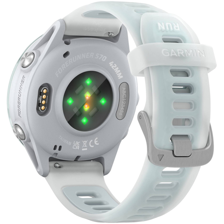 Garmin Forerunner 570 42mm Cloud Blue with Cloud/Translucent Whitestone with Silver Buckle, Экран: 42, Цвет: Blue / Голубой, изображение 7
