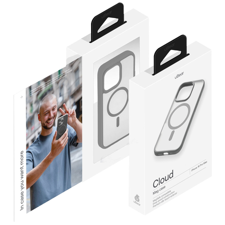 Чехол для iPhone 16 Pro Max uBear Cloud Mag Case Grey, изображение 5