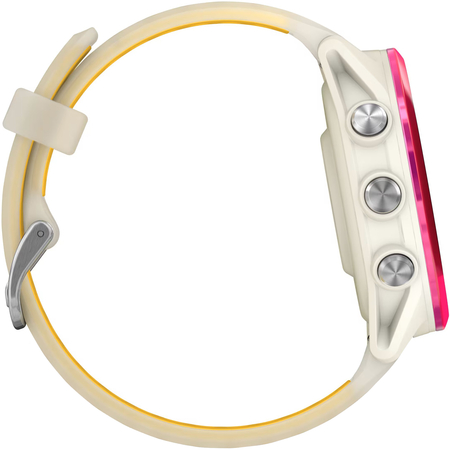 Garmin Forerunner 570 42mm Ruspberry with Mango/Translucent Bone with Silver Buckle, Экран: 42, Цвет: Beige / Бежевый, изображение 6