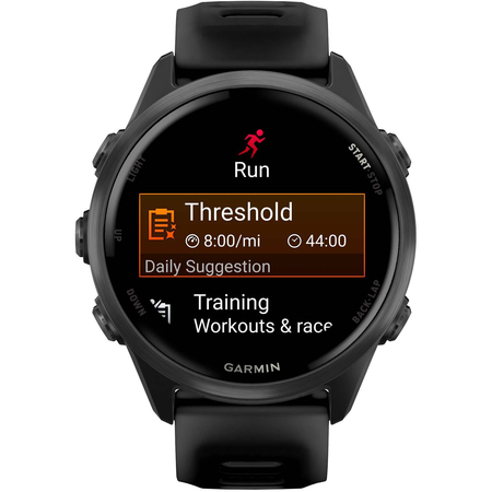 Garmin Forerunner 570 42mm Slate Gray with Black/Translucent Black Silicone with Slate Buckle, Экран: 42, Цвет: Black / Черный, изображение 6