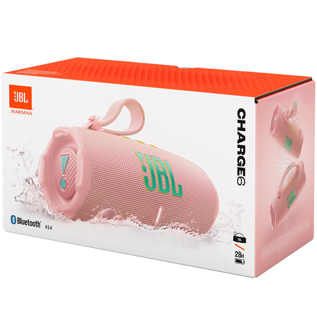 Колонка беспроводная JBL Charge 6 Pink, Цвет: Pink / Розовый, изображение 11
