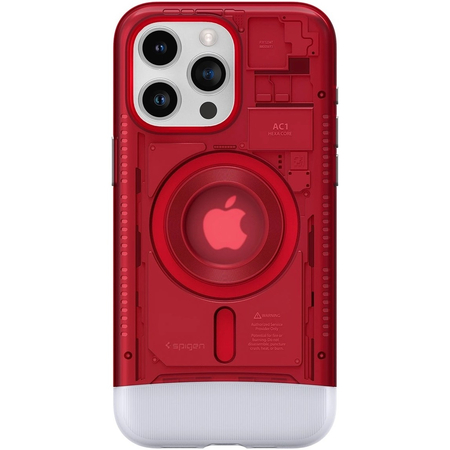 Чехол для iPhone 15 Pro Spigen Classic C1 MagSafe, ruby, Цвет: Red / Красный