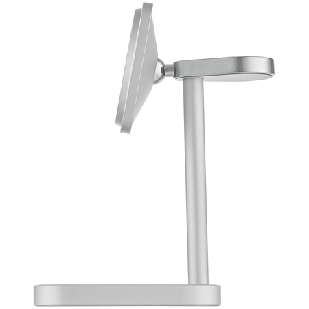 Беспроводное зарядное устройство uBear Evoke Apple Watch Edition 3in1 Qi2 Silver, Цвет: Silver / Серебристый, изображение 2