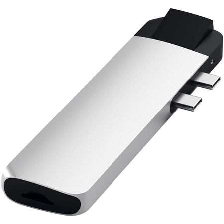 Usb-хаб Satechi Pro Hub with Ethernet Silver, изображение 3