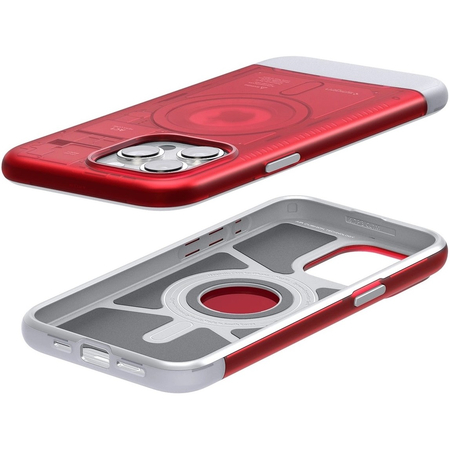 Чехол для iPhone 15 Pro Spigen Classic C1 MagSafe, ruby, Цвет: Red / Красный, изображение 5